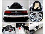 Elektrisches Kinderauto pre deti AUDI R8 Sport weiß