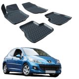 Gummimatten 3D Premium Peugeot 207 2006-2012