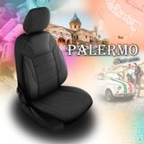 Autositzbezüge für Kia Rio (IV) 2017-up PALERMO_Schwarz 2+3