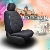 Autositzbezüge für Ford Fiesta Mk5 1999-2003 PALERMO_Schwarz-Blau 2+3