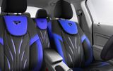 Autositzbezüge für Kia Carens (II) 2006-2012 PARS_Blau 2+3