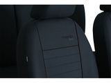 Autositzbezüge für Kia Picanto (II) 2011-2017 TREND LINE - Schwarz 1+1, Vorderseite