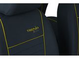Autositzbezüge für Kia Picanto (II) 2011-2017 TREND LINE - Gelb 1+1, Vorderseite