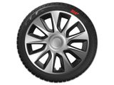 Radkappen Opel Stratos 14&#039;&#039; Silver &amp; Black 4pc set