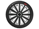 Radkappen Renault Trend RC 16 &quot; Black &amp; Silver 4ks