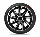 Radkappen Hyundai Quad 14&quot; Black &amp; Silver 4ks