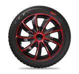 Radkappen Hyundai Quad 14&quot; Red &amp; Black 4ks