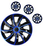 Radkappen Mazda Quad 15&quot; Blue &amp; Black 4ks