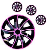 Radkappen Peugeot Quad 15&quot; Pink &amp; Black 4ks