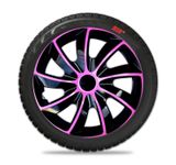 Radkappen Hyundai Quad 15&quot; Pink &amp; Black 4ks