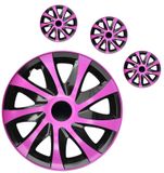 Radkappen Hyundai Draco CS 14&quot; Pink &amp; Black 4ks