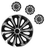 Radkappen Renault Strong 15&quot; Silver &amp; Black 4ks