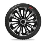 Radkappen Kia Strong 15&quot; Silver &amp; Black 4ks