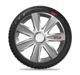 Radkappen Nissan GTX Carbon 16&quot; Silver 4ks