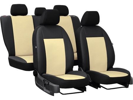 Autositzbezüge für Citroen C5 (I) 2001-2007 PELLE - Beige 2+3