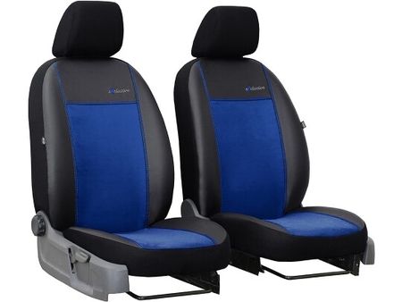 Autositzbezüge für Citroen ZX  1990-1998 Exclusive Alcantara - Blau 1+1, Vorderseite