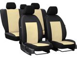 Autositzbezüge für Fiat Panda (II)  2003-2011 PELLE - Beige 2+3