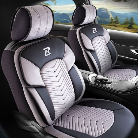 Autositzbezüge für Ford EcoSport (II) 2012-up DUBAI_Grau 2+3