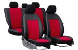 Autositzbezüge für Kia Rio (II) 2005-2011 Exclusive Alcantara - Rot 2+3