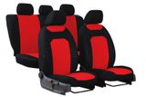 Autositzbezüge für Kia Venga 2009-2019 CARO Rot 2+3