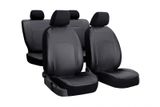 Autositzbezüge für Kia Venga 2009-2019 Design Leather Schwarz 2+3