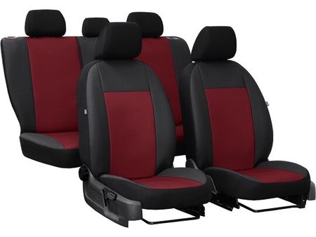 Autositzbezüge für Mitsubishi L-200 (IV) 2005-2015 PELLE - Burgund 2+3