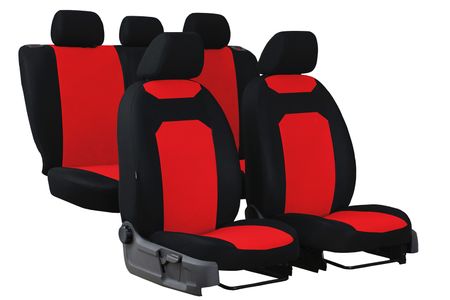 Autositzbezüge für Mitsubishi Outlander (III) 2012-2021 CARO Rot 2+3