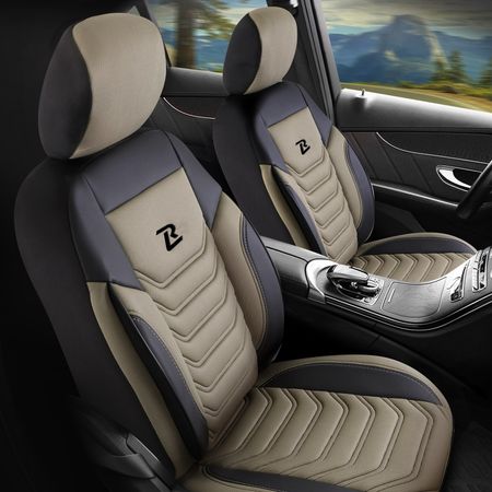 Autositzbezüge für Seat Arona 2017-up FLORIDA_Beige 2+3