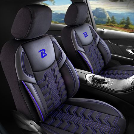 Autositzbezüge für Seat Toledo (IV) 2012-2018 BERLIN_Blau 1+1