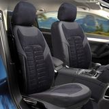 Autositzbezüge für Suzuki SX4 (I) 2006-2013 MONZA_Schwarz-Grau 2+3