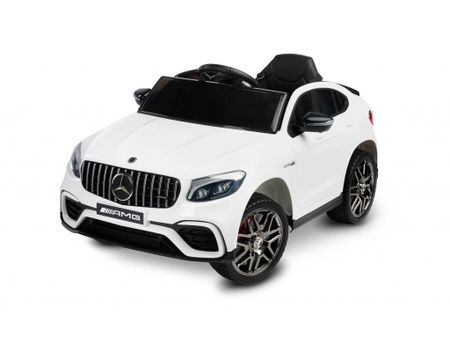 Elektrisches Kinderauto Mercedes GLC 63S weiß Ein-Sitzer