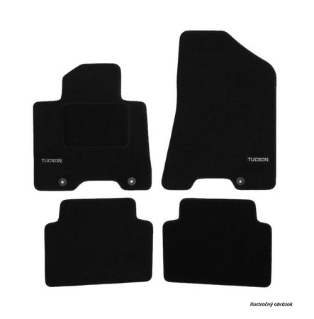 Textil Fussmatten mit Logo Hyundai Elantra 2016-up 4pcs