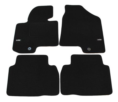 Textil Fussmatten mit Logo Hyundai ix35 2010-2015 4pcs