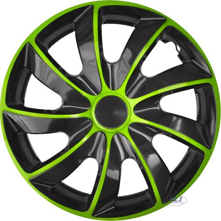 Radkappen Alfa Romeo Quad 15" Green & Black 4ks