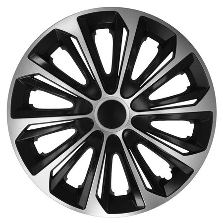 Radkappen Alfa Romeo Strong 15" Silver & Black 4ks