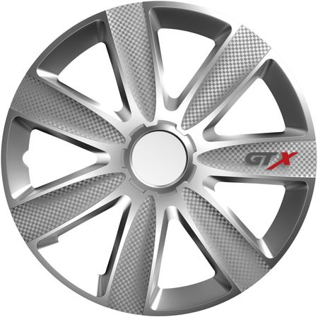 Radkappen Audi GTX Carbon 14" Silver 4ks