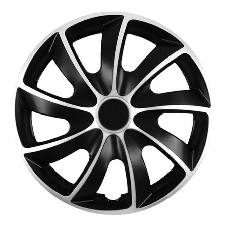 Radkappen Chevrolet Quad 14" Black & Silver 4ks