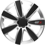 Radkappen Opel GTX carbon black / silver 14