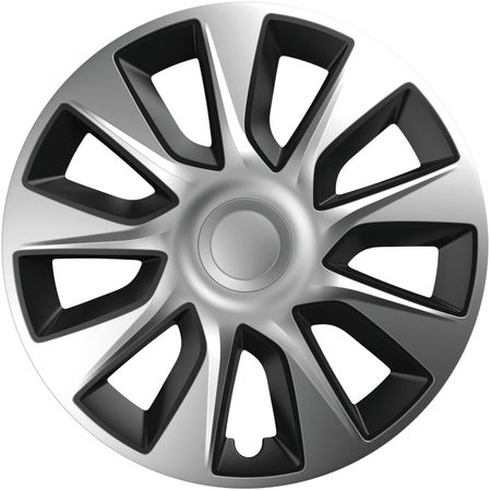 Radkappen Suzuki Stratos 16'' Silver & Black 4ks set