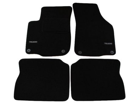 Textil Fussmatten mit Logo Seat Toledo II 1999-2005 4pcs